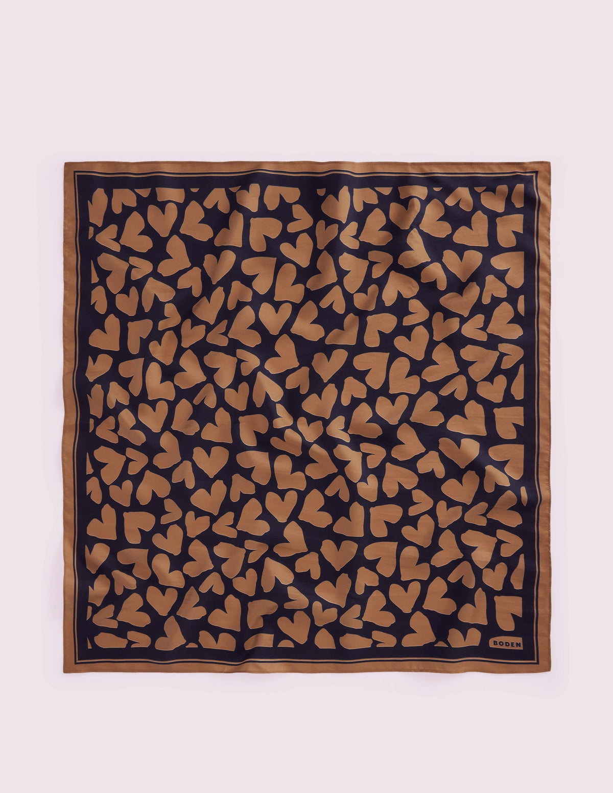 Elisabeth Silk Square Scarf-Heart Scatter