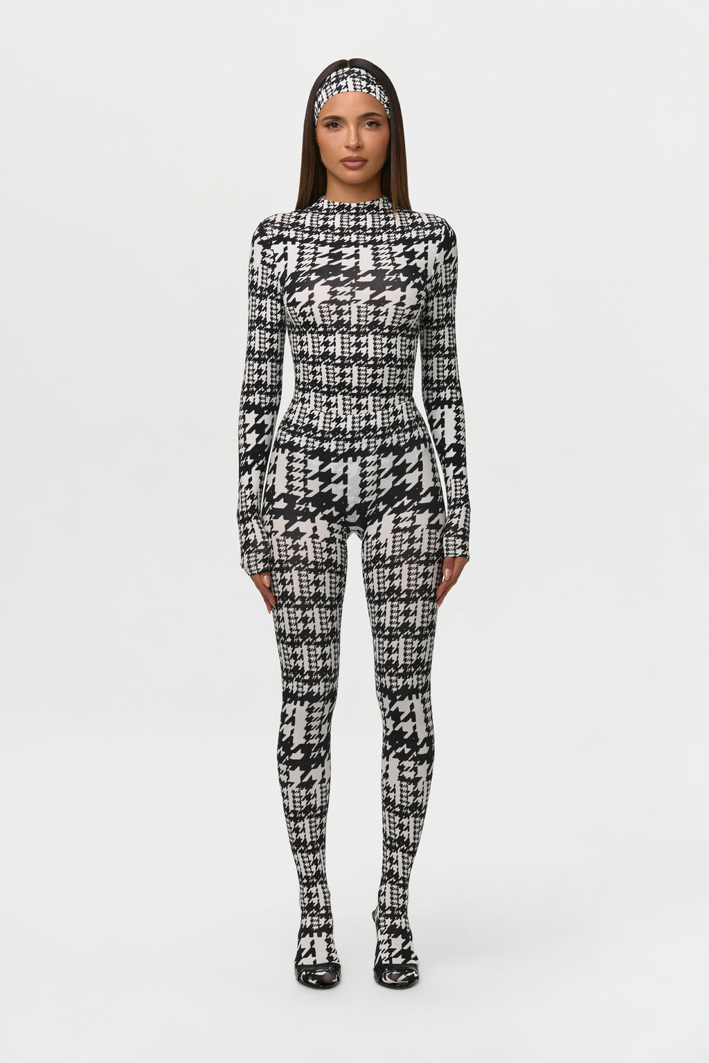Naked Print Closed Toe Leggings Petite