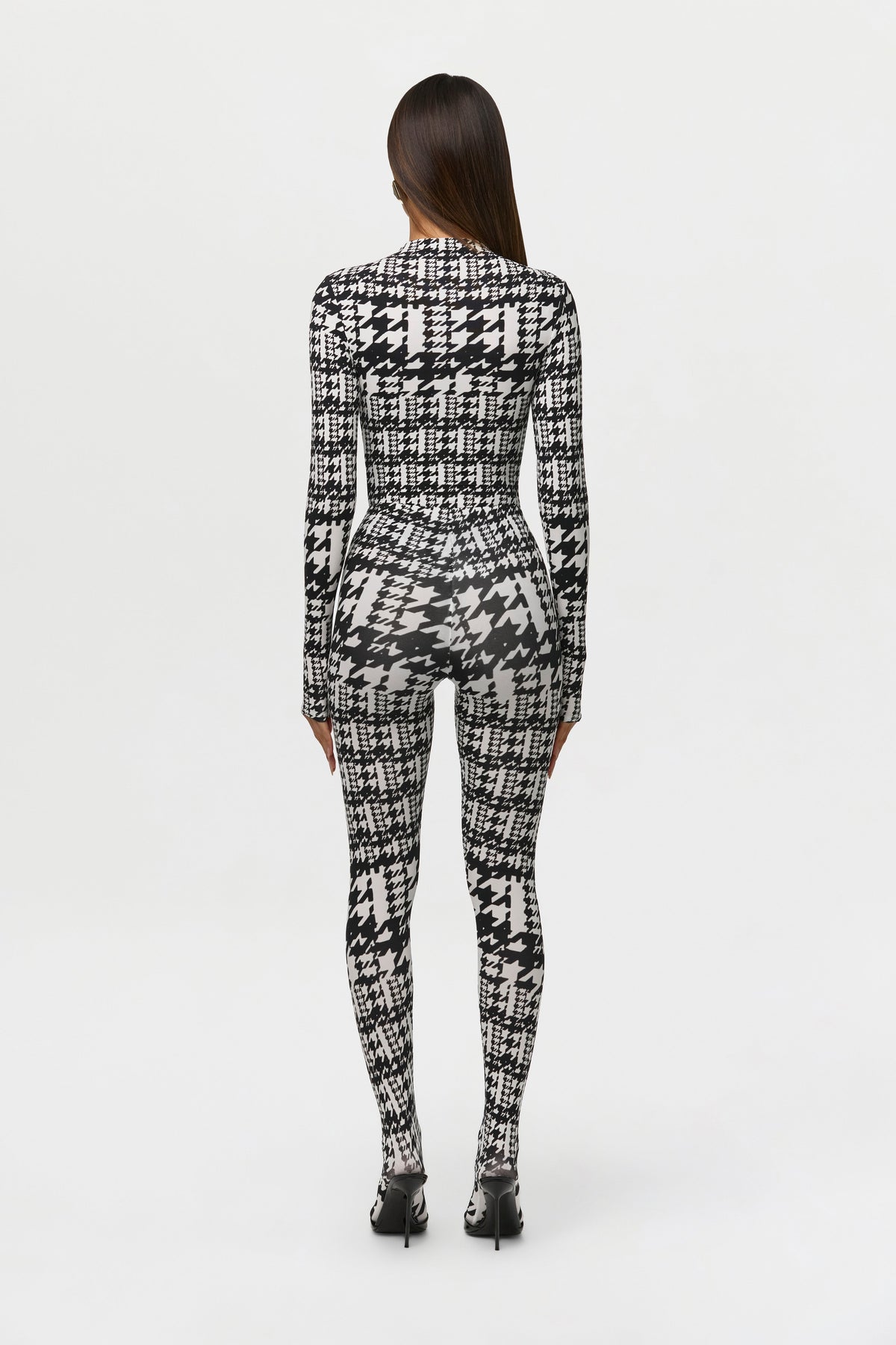Naked Print Closed Toe Leggings Petite