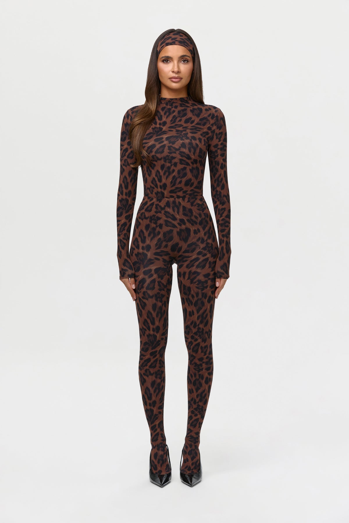 Naked Print Closed Toe Leggings Petite