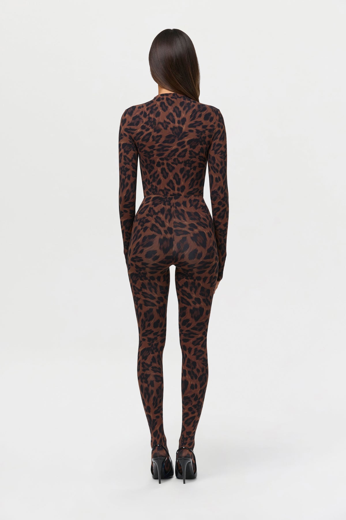 Naked Print Closed Toe Leggings Petite