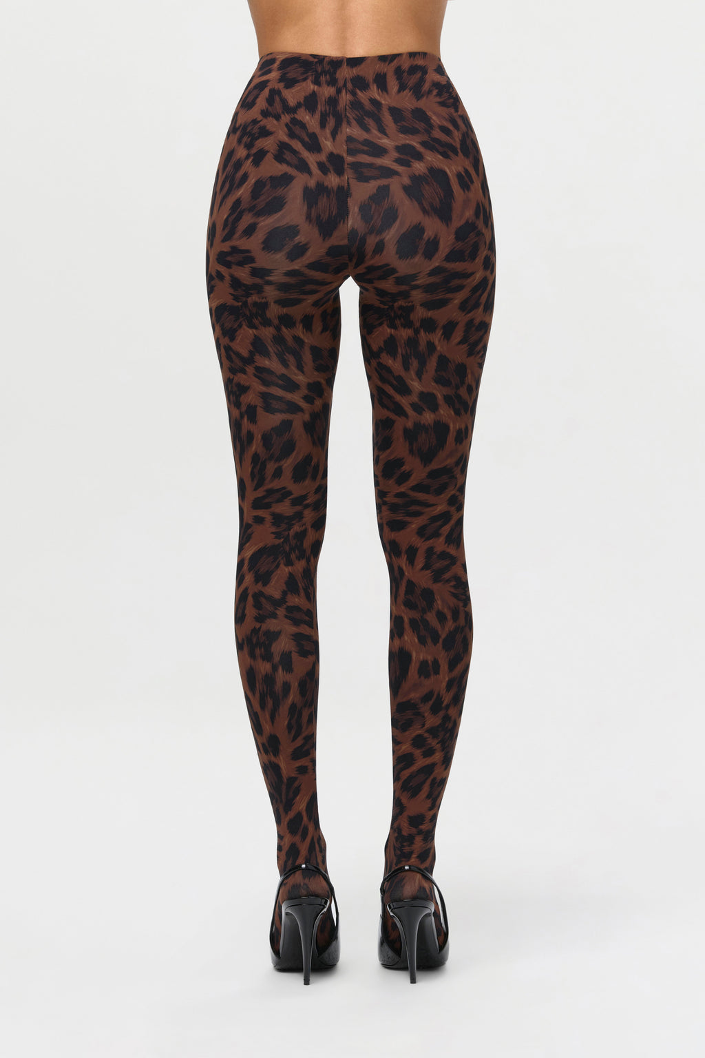 Naked Print Closed Toe Leggings Petite