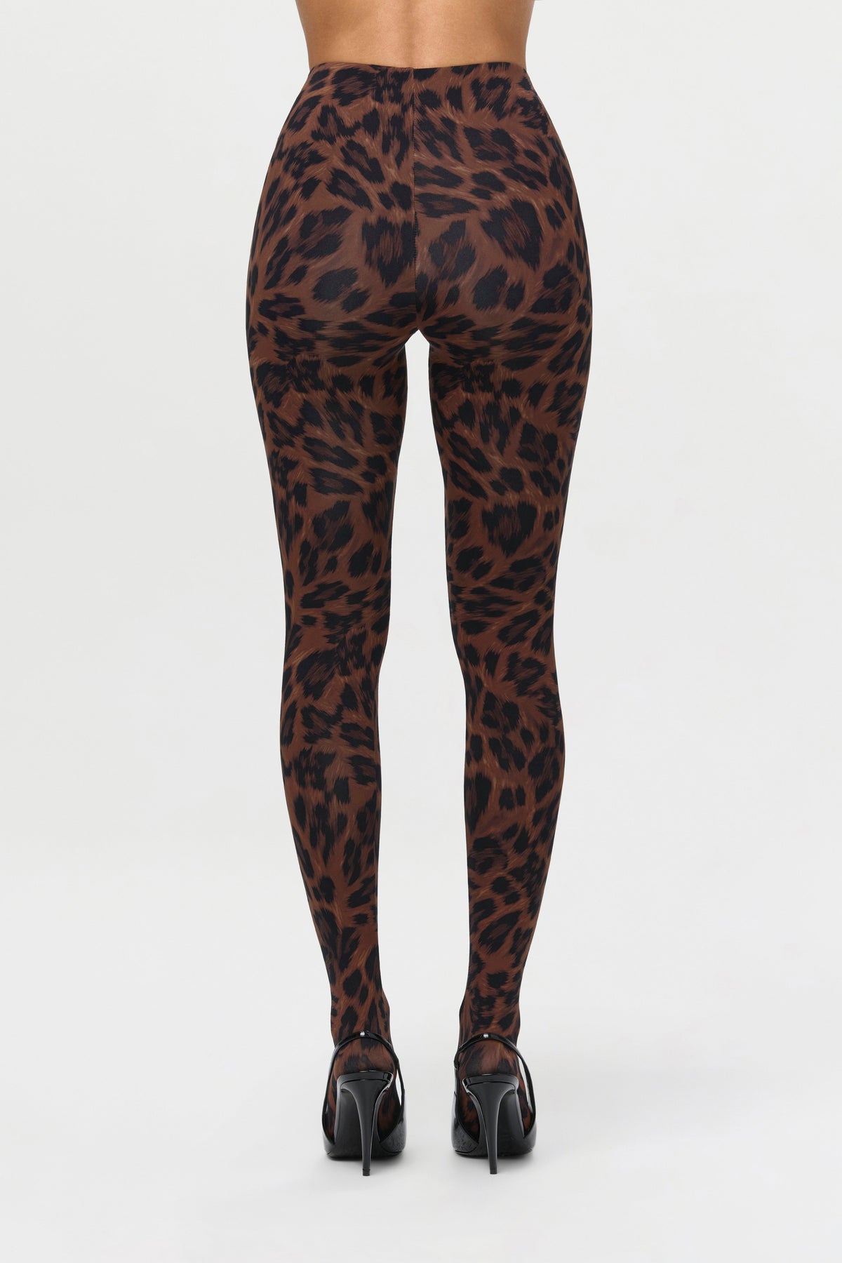 Naked Print Closed Toe Leggings Petite