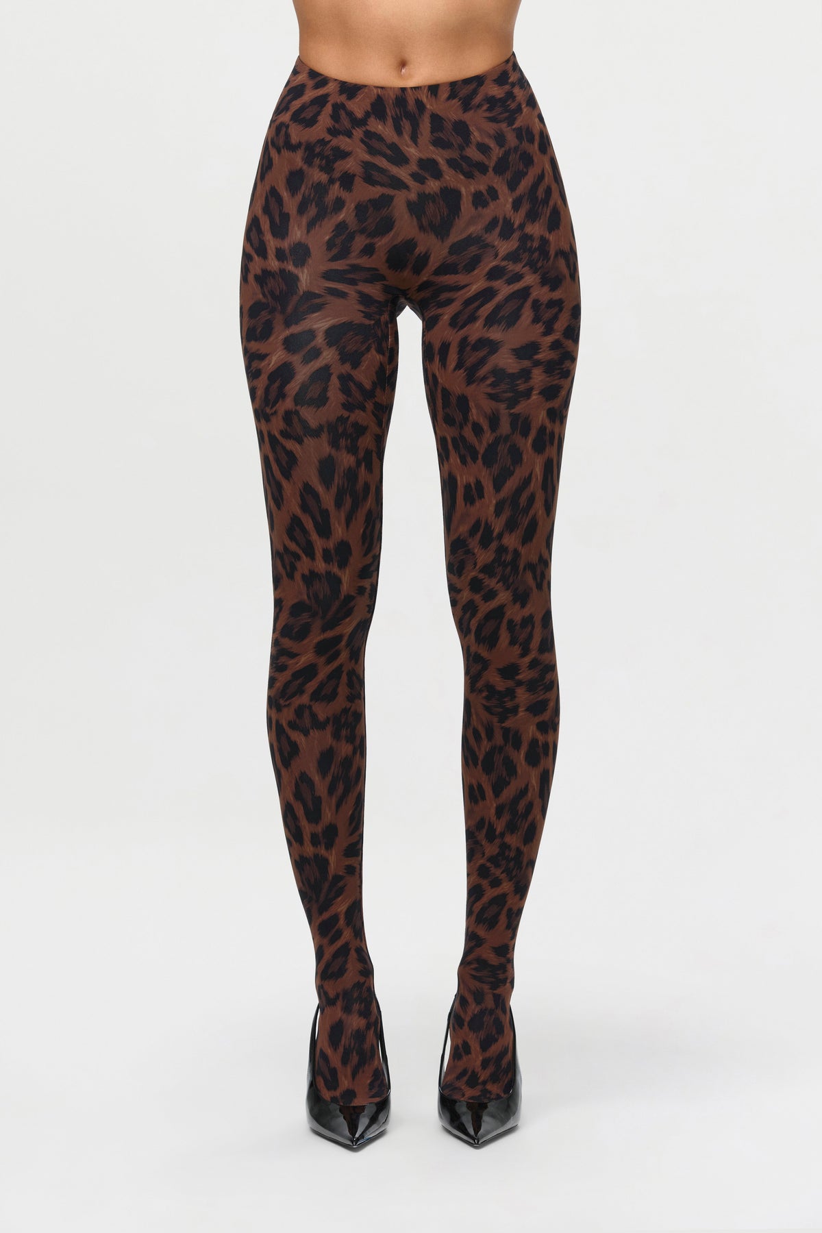 Naked Print Closed Toe Leggings Petite