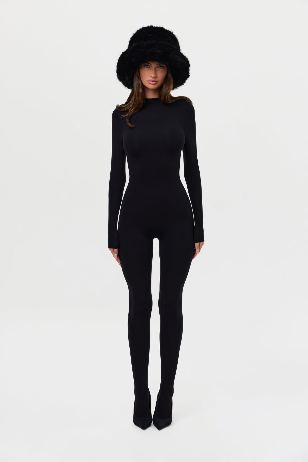 Faux Fur Oversized Bucket Hat