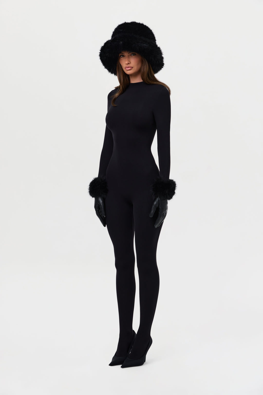 Faux Fur Oversized Bucket Hat