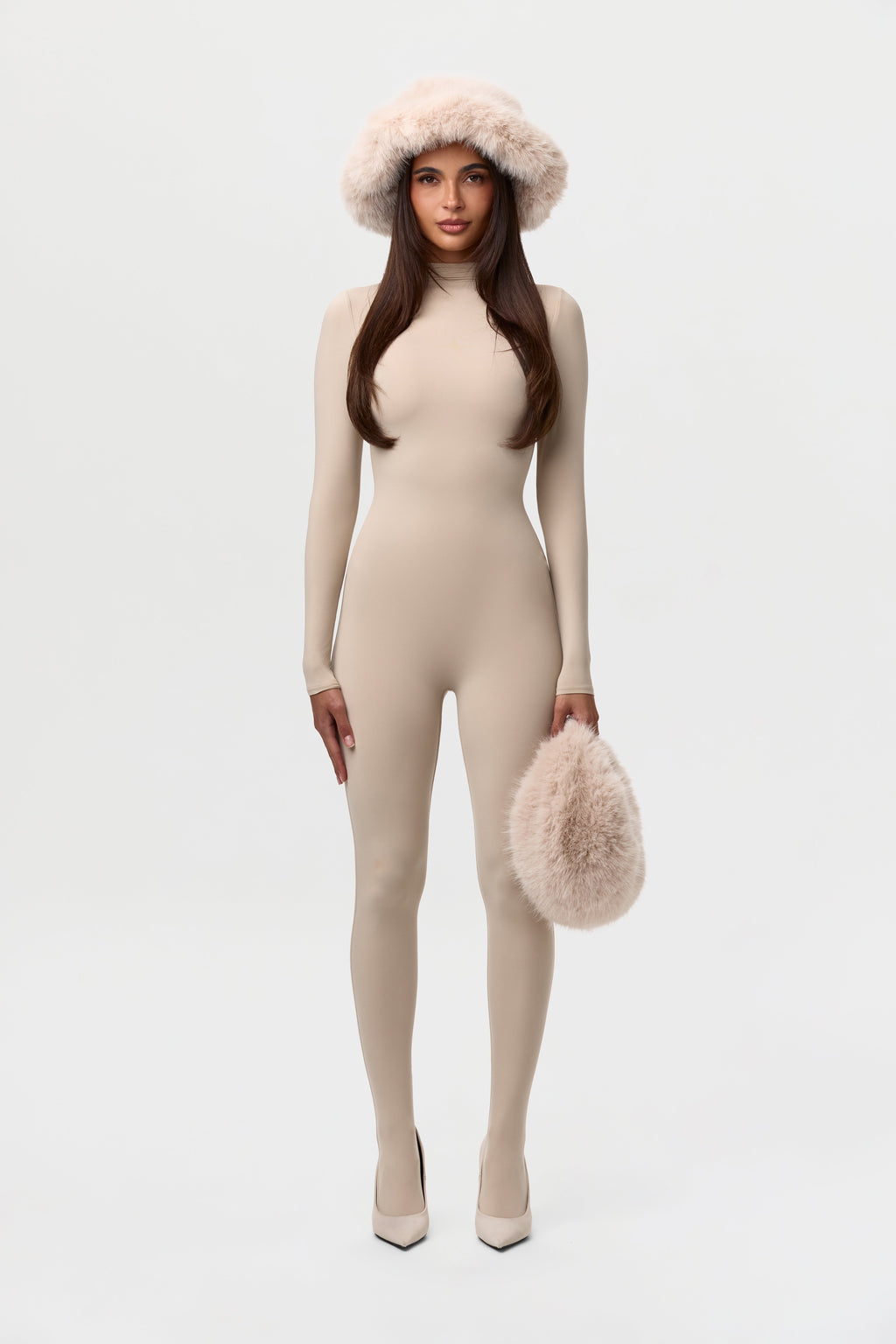 Faux Fur Oversized Bucket Hat