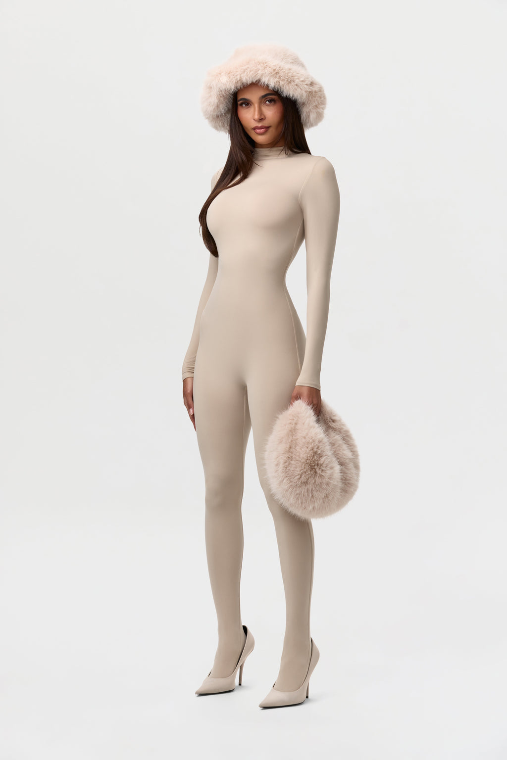 Faux Fur Oversized Bucket Hat