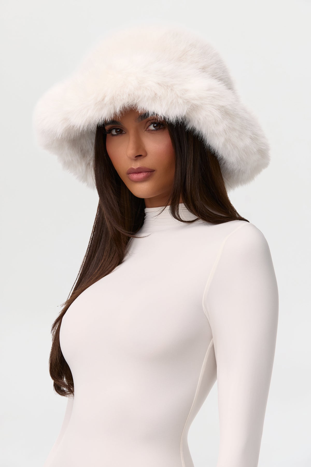 Faux Fur Oversized Bucket Hat