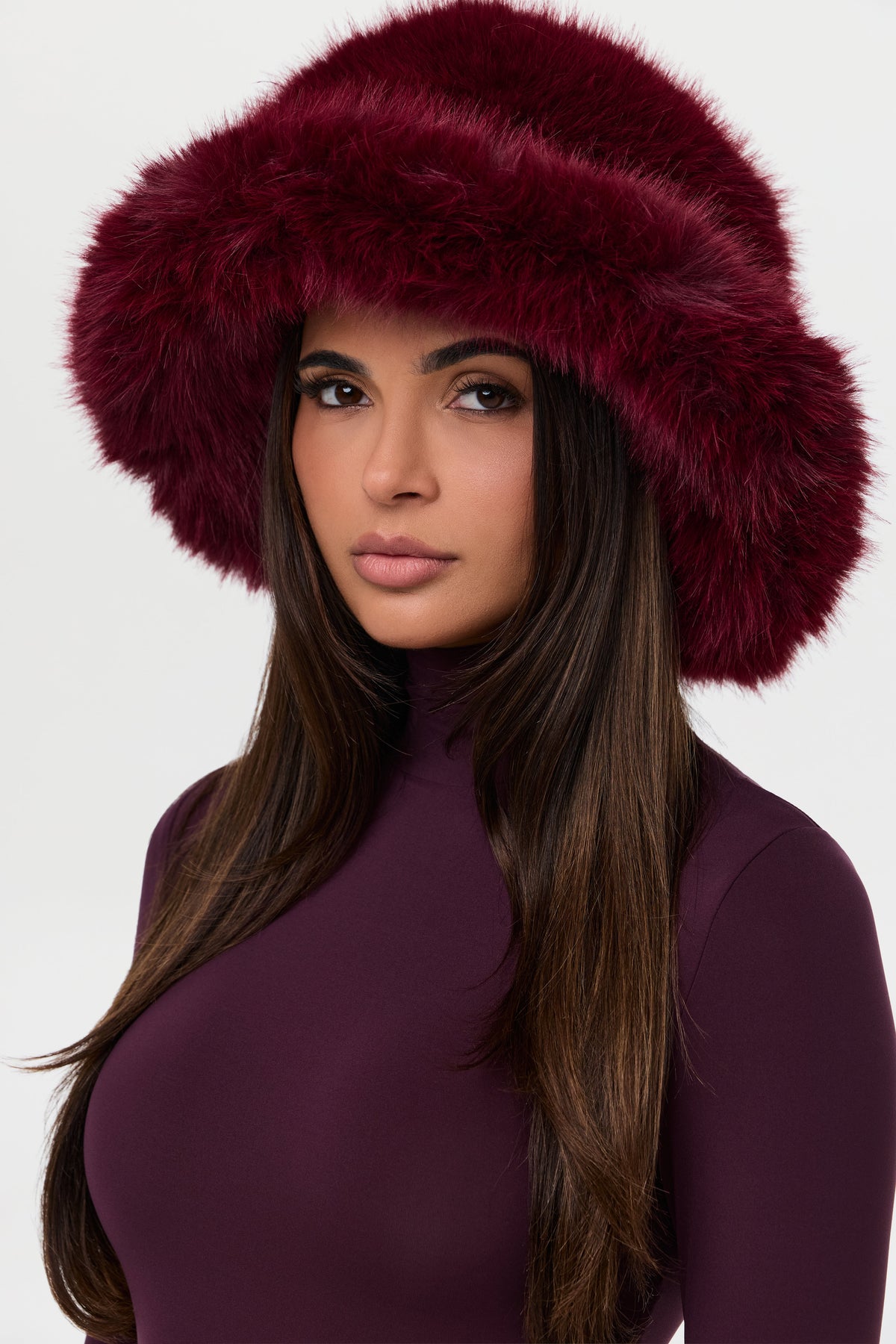 Faux Fur Oversized Bucket Hat