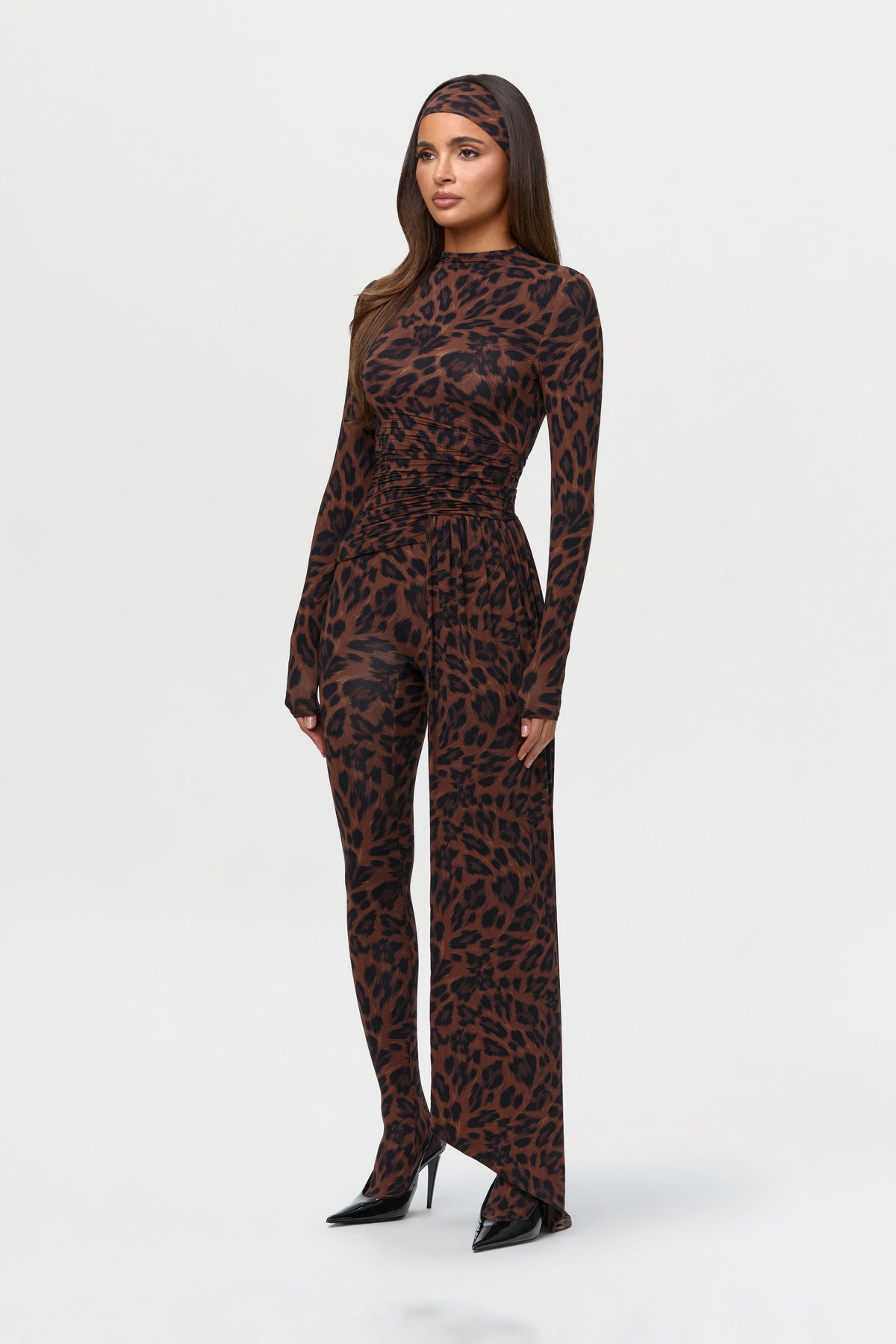 Naked Print Closed Toe Leggings Petite